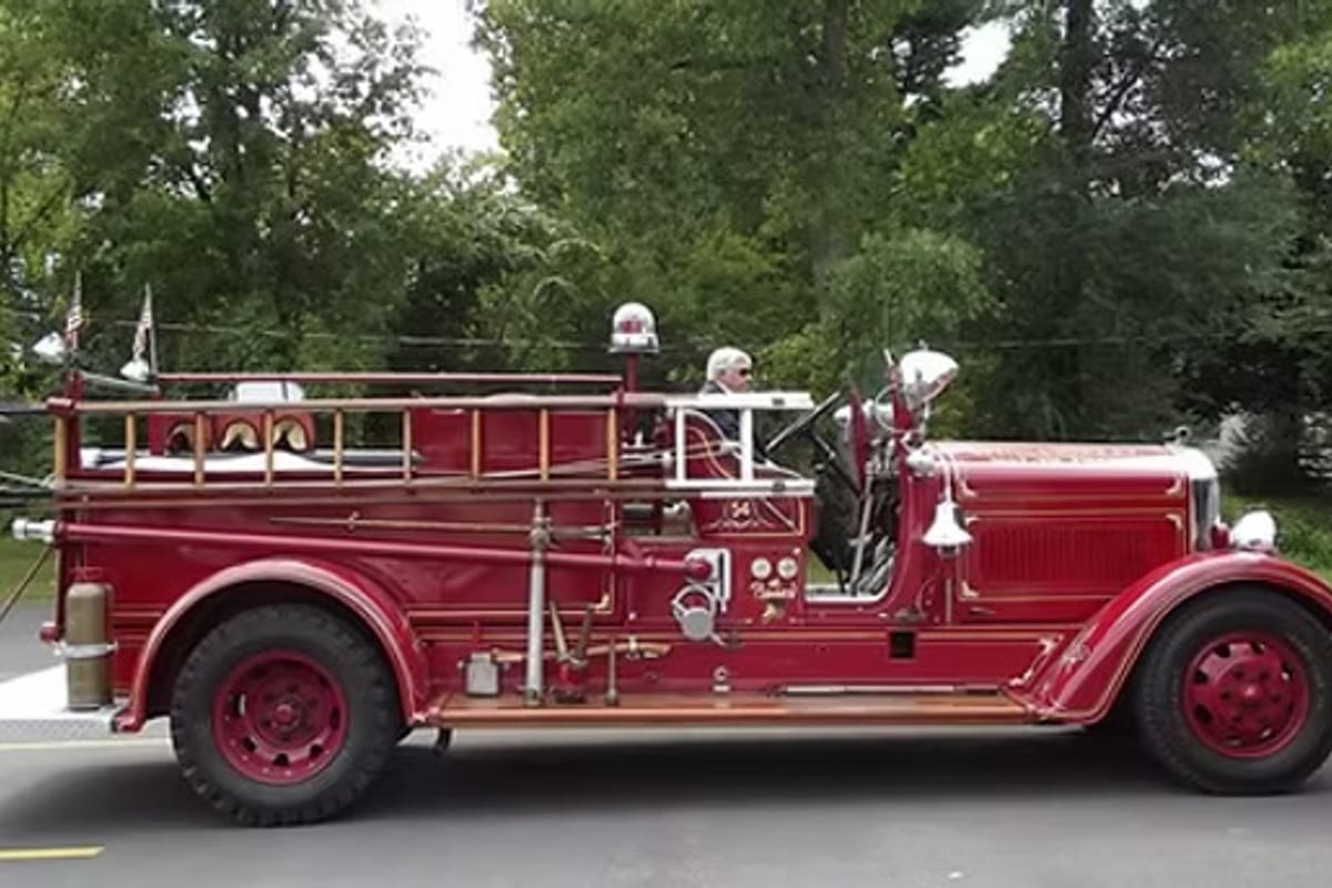 The company's 1936 American LaFrance 450 CB parade truck